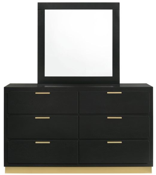 Coaster® Caraway Black Dresser and Mirror-1