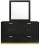 Coaster® Caraway Black Dresser and Mirror-1