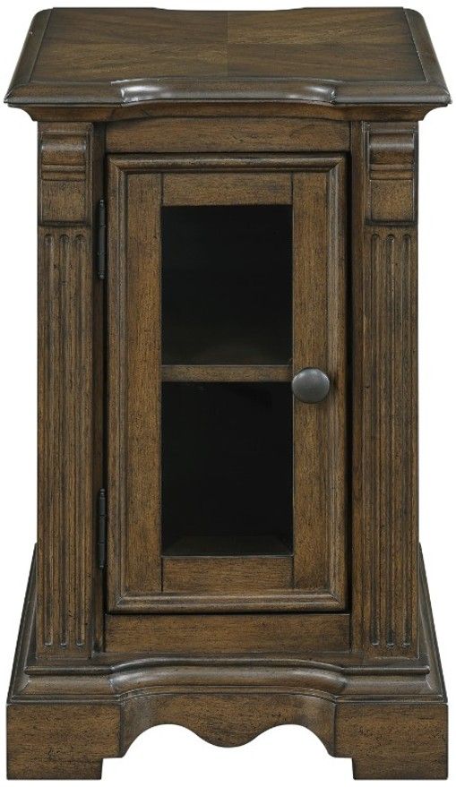 Homelegance® Rochester Brown Chairside Table-2