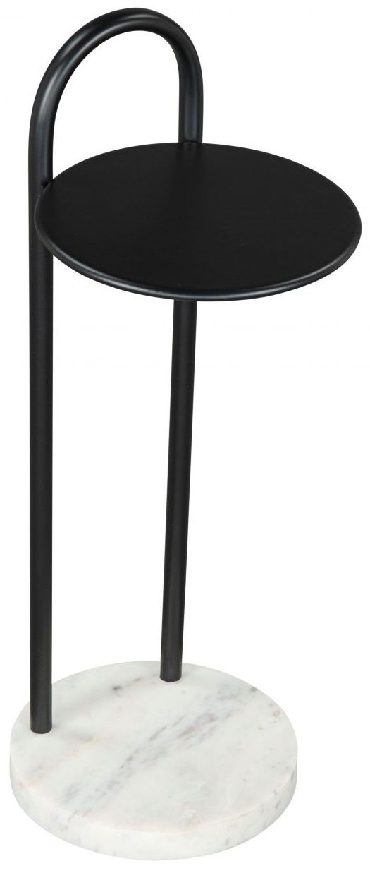 Zuo® Modern Christian Black Side Table with White Base-0