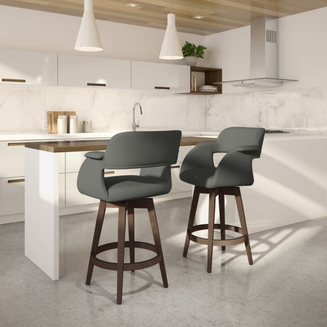 Amisco Customizable Joshua Swivel Bar Stool-1