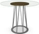 Amisco Customizable Calypso 36" Flat Edge Glass Top Round Counter Height Table -3