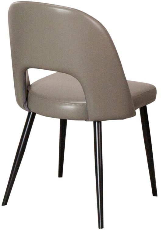 Cramco Pluto Matte Black/Mushroom Dining Side Chair-3