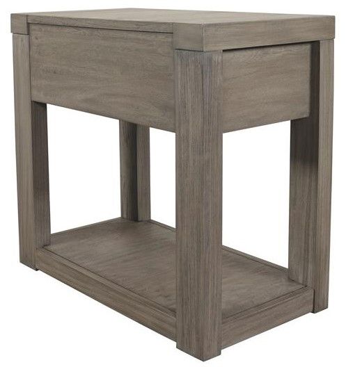 Riverside Furniture Riata Gray Wash Chairside Table-3
