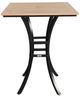 CabanaCoast® Customizable Skye Aluminum/Wooden 32" Outdoor Square Bar Table-1