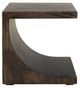 International Furniture Direct Dark Mezquite Black End Table-1
