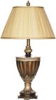 H & H Lamp Gold & Mahogany Lamp-0