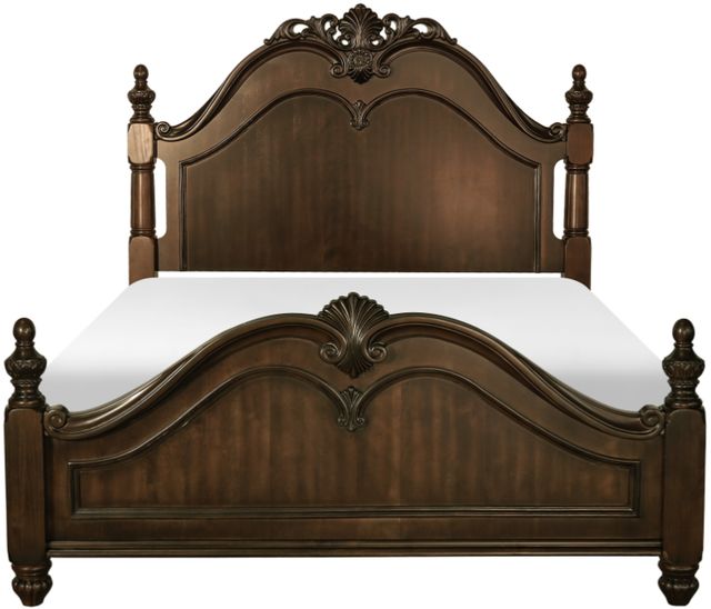 Homelegance® Mont Belvieu Dark Cherry California King Bed-2
