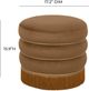 TOV Furniture Lakka Brown Velvet Ottoman-2