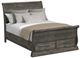 Elements International Park Ridge 4-Piece Charcoal Queen Storage Sleigh Bedroom Set-1
