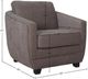 LH Home Baltimo Pecan Brown Club Chair-1