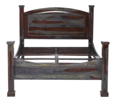 Jaipur Furniture Pacific Steel Brown Eastern King Panel Bed-1