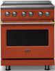 Viking® 5 Series 30" Spiced Cider Pro Style Electric Range with Brushed Brass Trim-0