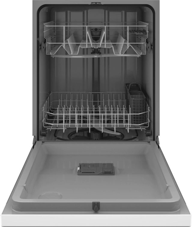 GE® 24" White Built In Dishwasher-1