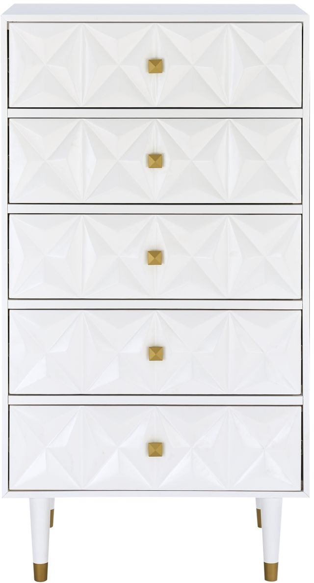 Linon Geo White Chest Of Drawers-0