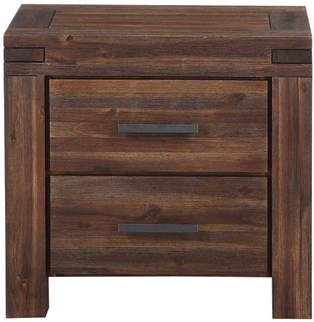 Modus Furniture Meadow Brick Brown Nightstand-2