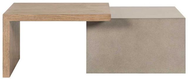 Liberty Furniture Corso Natural Cocktail Table with Concrete Base-2