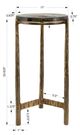 Uttermost® Eternity Antique Brass Accent Table-2