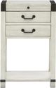 Magnussen Home® Chesters Mill Alabaster/Aged Iron Open Nightstand-1