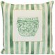 Stylecraft Tamara Day Green Stripes 24" Designer Pillow-0
