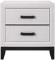 Global Furniture USA Kate Foil White Nightstand-1