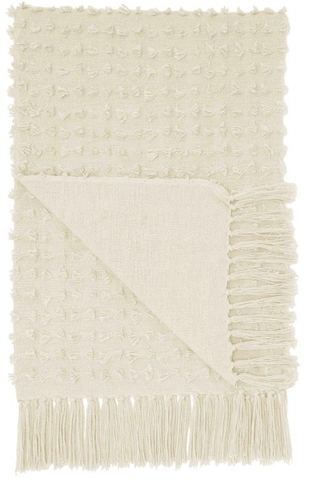 Nourison Home™ Lifestyles Cream Throw Blanket-2