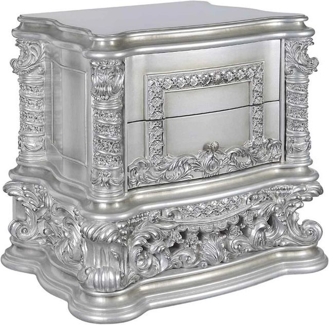 ACME Furniture Valkyrie Antique Platinum Nightstand-0