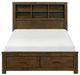 Homelegance® Sullivan Wire Brushed Oak Queen Platform Storage Bed-1