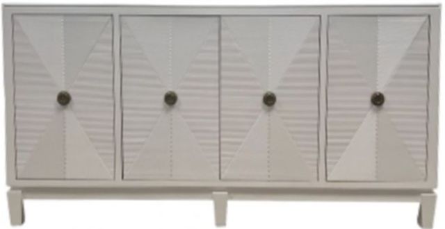 Million Dollar Rustic Modern Rustic White 4-Door Console-0