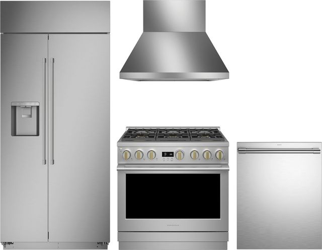 Monogram® 4 Piece Stainless Steel Gas Kitchen Package-0