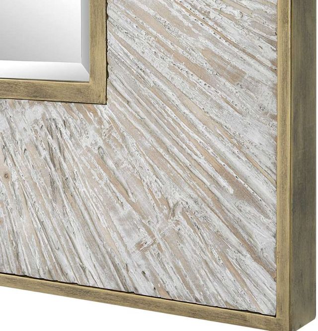 Uttermost® Wharton Whitewashed Square Mirror-3