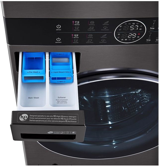 LG Black Steel Electric Laundry Center, 4.5 Cu. Ft. Washer, 7.4 Cu. Ft. Dryer-3