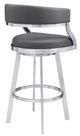Armen Living Saturn Gray 26" Counter Stool-2