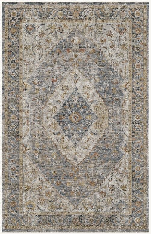 KAS Rugs Avani Ivory Medallion 5'x8' Area Rug-0