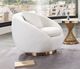 Diamond Sofa® Celine Cream Swivel Accent Chair-1