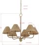 Forty West Rosalie Brown/Gold Chandelier-1