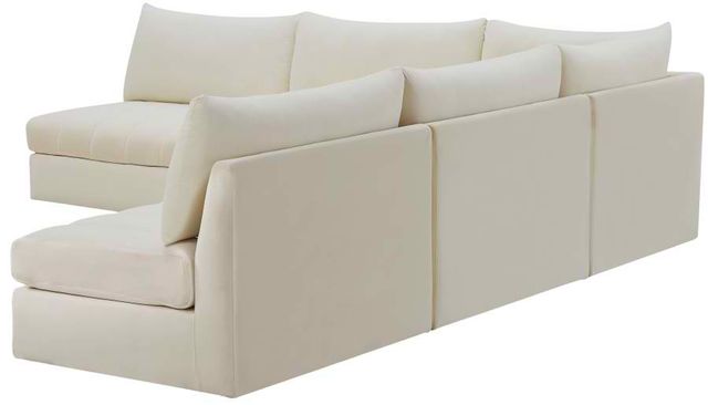 Meridian Furniture Jacob 5-Piece Cream 107" Modular Sectional-2