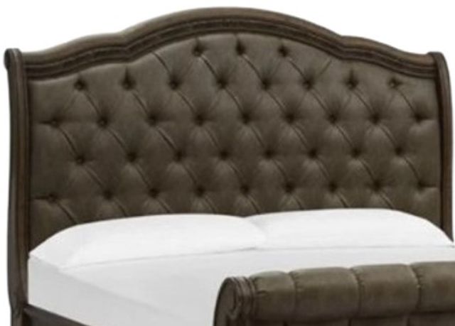 Magnussen Home® Durango Willadeene Brown Upholstered California King Upholstered Sleigh Bed-2