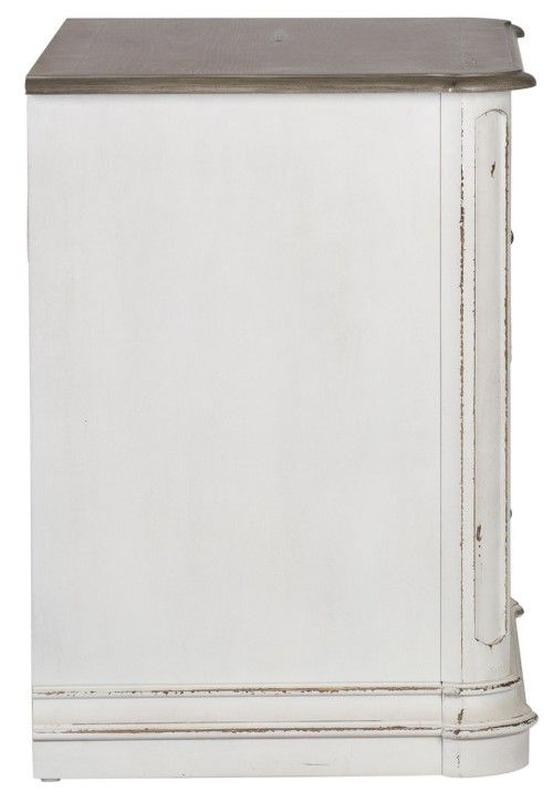 Liberty Furniture Magnolia Manor Antique White/Weathered Bark Junior Executive Media Lateral File-3
