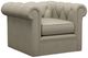 Century® Customizable Leather Classic Chesterfield Swivel Chair-0