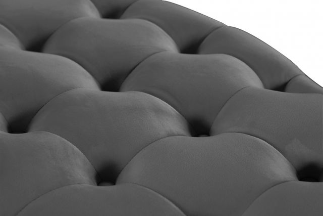 Meridian Furniture Banquet Grey Velvet Roundabout-2