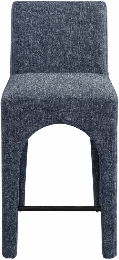 Meridian Furniture Gramercy Blue Counter Stool-1