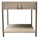 Million Dollar Rustic Nero White Nightstand-0