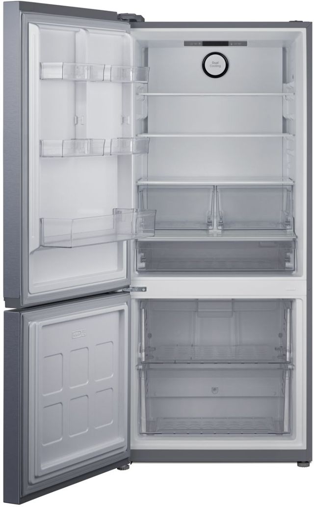 Summit® 30" 16.1 Cu. Ft. Stainless Steel Counter Depth Bottom Freezer Refrigerator-2
