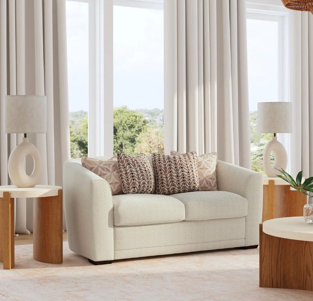 Flexsteel® Customizable Jewel Fabric Loveseat-1