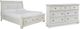 Signature Design by Ashley® Robbinsdale 2-Piece Antique White King Sleigh Storage Bed Set-0