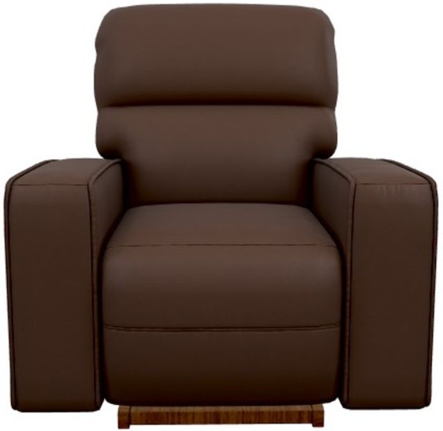 La-Z-Boy® Maddox Chestnut Power Rocking Recliner with Headrest -1