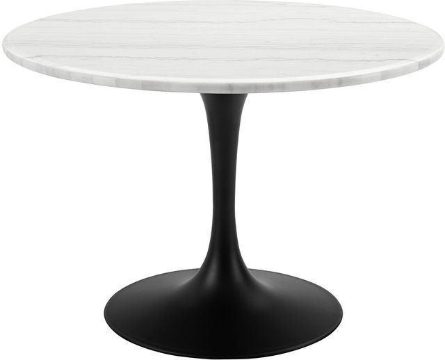 Steve Silver Co. Colfax 5-Piece Black Base/White Marble Top Dining Set-1