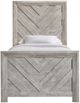 Elements International Ellen Ash White Twin Youth Panel Bed-1