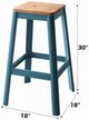 ACME Furniture Jacotte Natural/Teal Bar Stool-2
